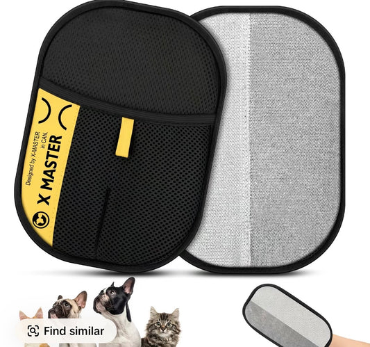 Upgrade Pet Hair Remover Electrostatic Gloves, Reusable Pet Hair Removal Glove for Cats & Dogs, Premium Cat & Dog Hair Remover Mitt for Couch Furniture Carpet Car Seat