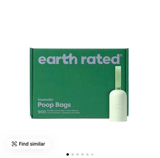 Dog Poop Bag Dispenser with Dog Poop Bags, Durable and Guaranteed Leakproof, Lavender Scented, 1 Dispenser and 900 Bags